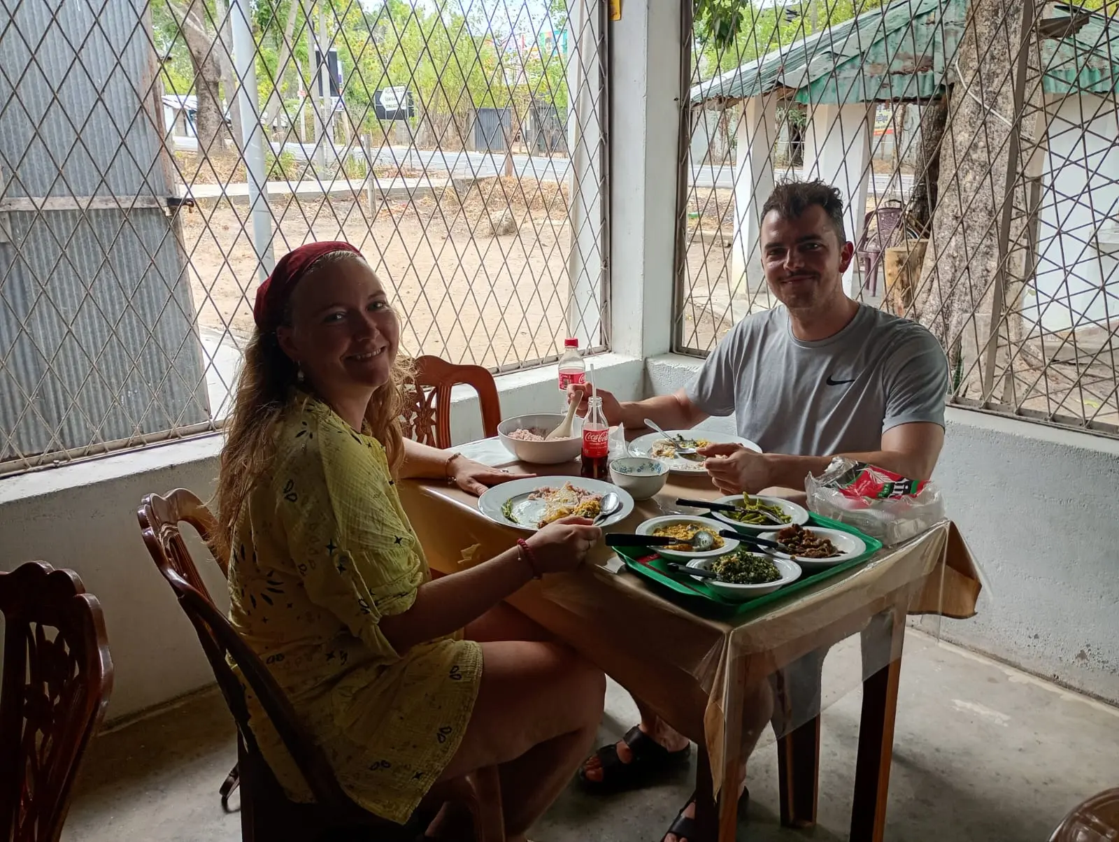 Family sharing a meal at Liya's Kitchen